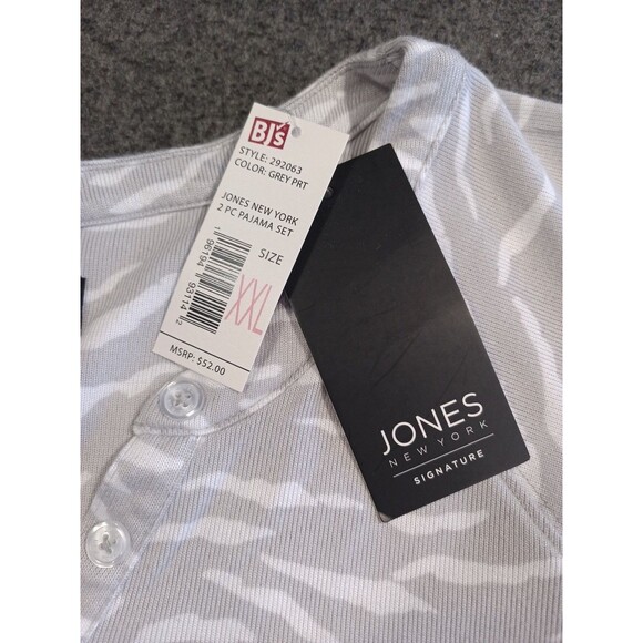 Jones New York Women’s Sleep Shirt Size XXL Short Sleeve Top Only - Picture 7 of 8